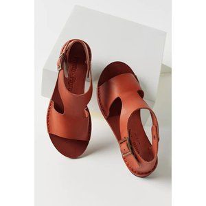 Punto Pigro SAN 201 Crepe Red Clay Leather Sandals Womens Size 41